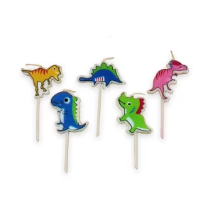 Vela Macivelas Dinosaurios (5 pzas)