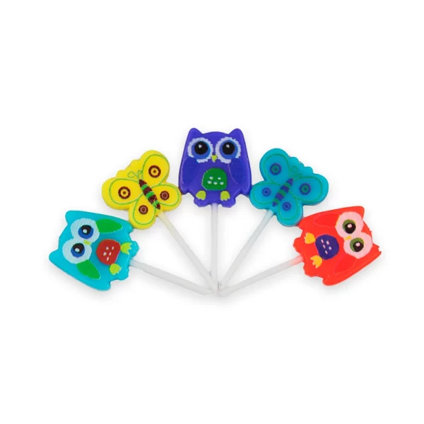 Vela Macivelas Buhos/Mariposas (5 pzas)