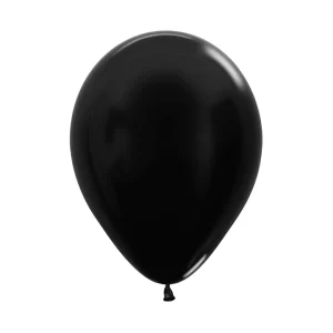 Globo Sempertex Látex Metal Negro – Varias Medidas