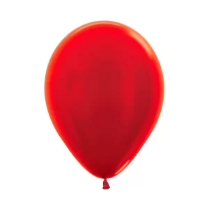 Globo Sempertex Látex Metal Rojo – Varias Medidas