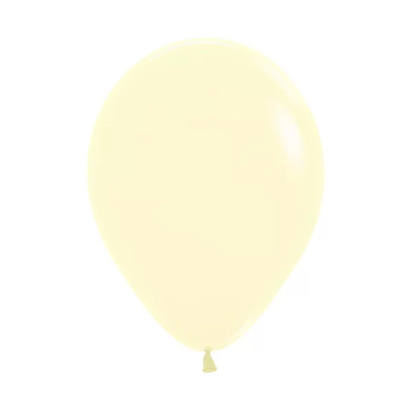 Globo Sempertex Látex Pastel Mate Amarillo