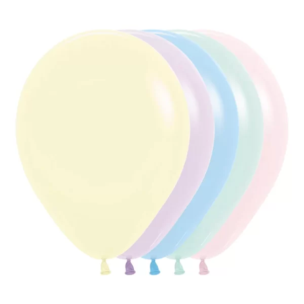 Globo Sempertex Látex Pastel Mate Surtido – Varias Medidas