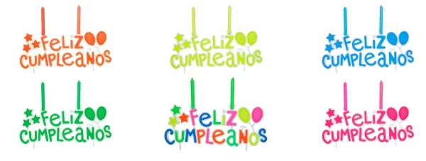 Letrero Macivelas "Feliz Cumpleaños" - Varios Colores - Image 2