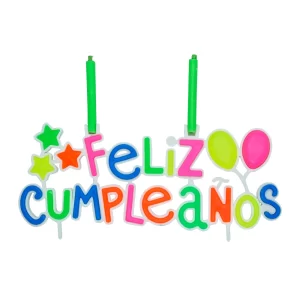 Letrero Macivelas "Feliz Cumpleaños" - Varios Colores