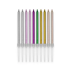 Vela Macivelas Lápiz Metal Multicolor (10 pzas)