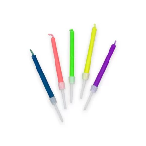 Vela Macivelas Varita Neón Multicolor (5 pzas)