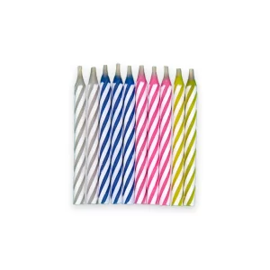 Vela Macivelas Caramelo Multicolor (10 pzas)