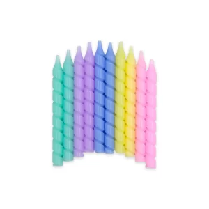 Vela Macivelas Screws Pastel Multicolor (10 pzas)