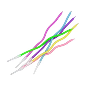 Vela Macivelas Espagueti Multicolor (6 pzas)