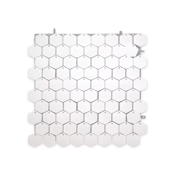 Panel Shimmer Macivelas Hexagonal Mate Blanco