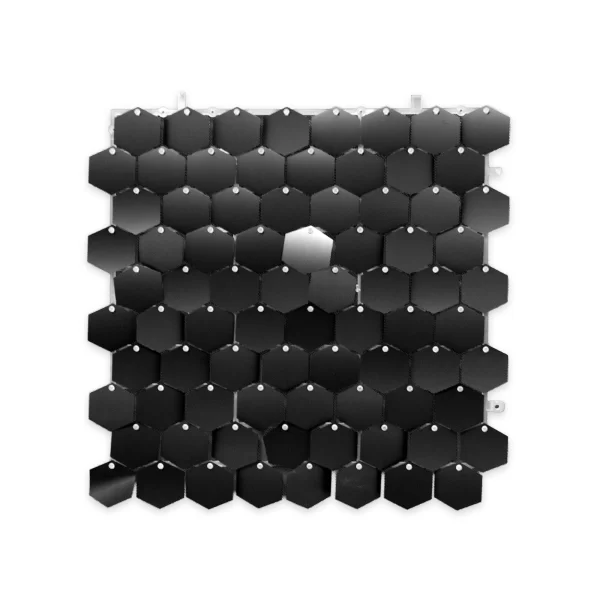 Panel Shimmer Macivelas Hexagonal Mate Negro