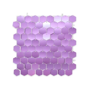 Panel Shimmer Macivelas Hexagonal Mate Lila