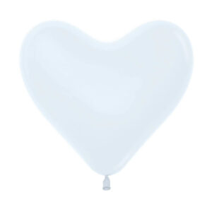 Globo Sempertex Látex Corazón Fashion Blanco