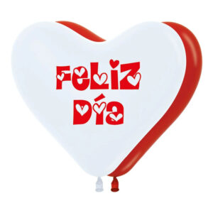 Globo Sempertex Látex Corazón Surtido "Feliz Día"