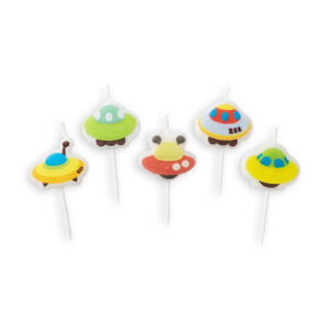 Vela Macivelas Marcianos (5 pzas)