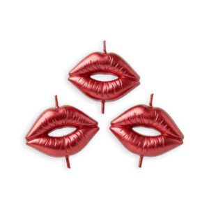 Vela Macivelas Labios-beso (3 pzas)